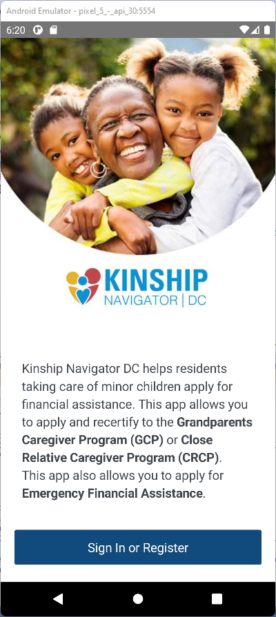 Kinship Navigator sign in or register