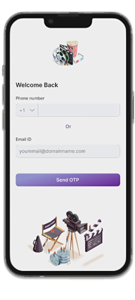 MovieBuff login / OTP