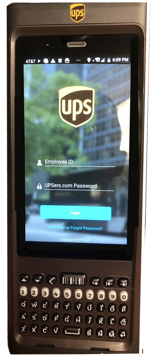 UPS DIAD 6 — driver login