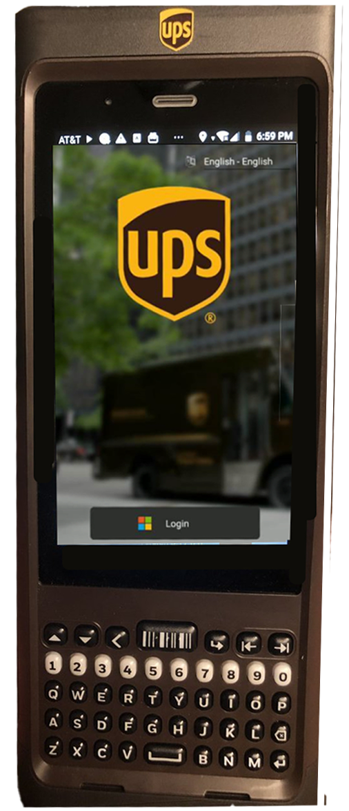 UPS DIAD 6 — splash and Microsoft login